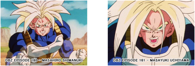 Comparacion dibujantes Dragon Ball Z